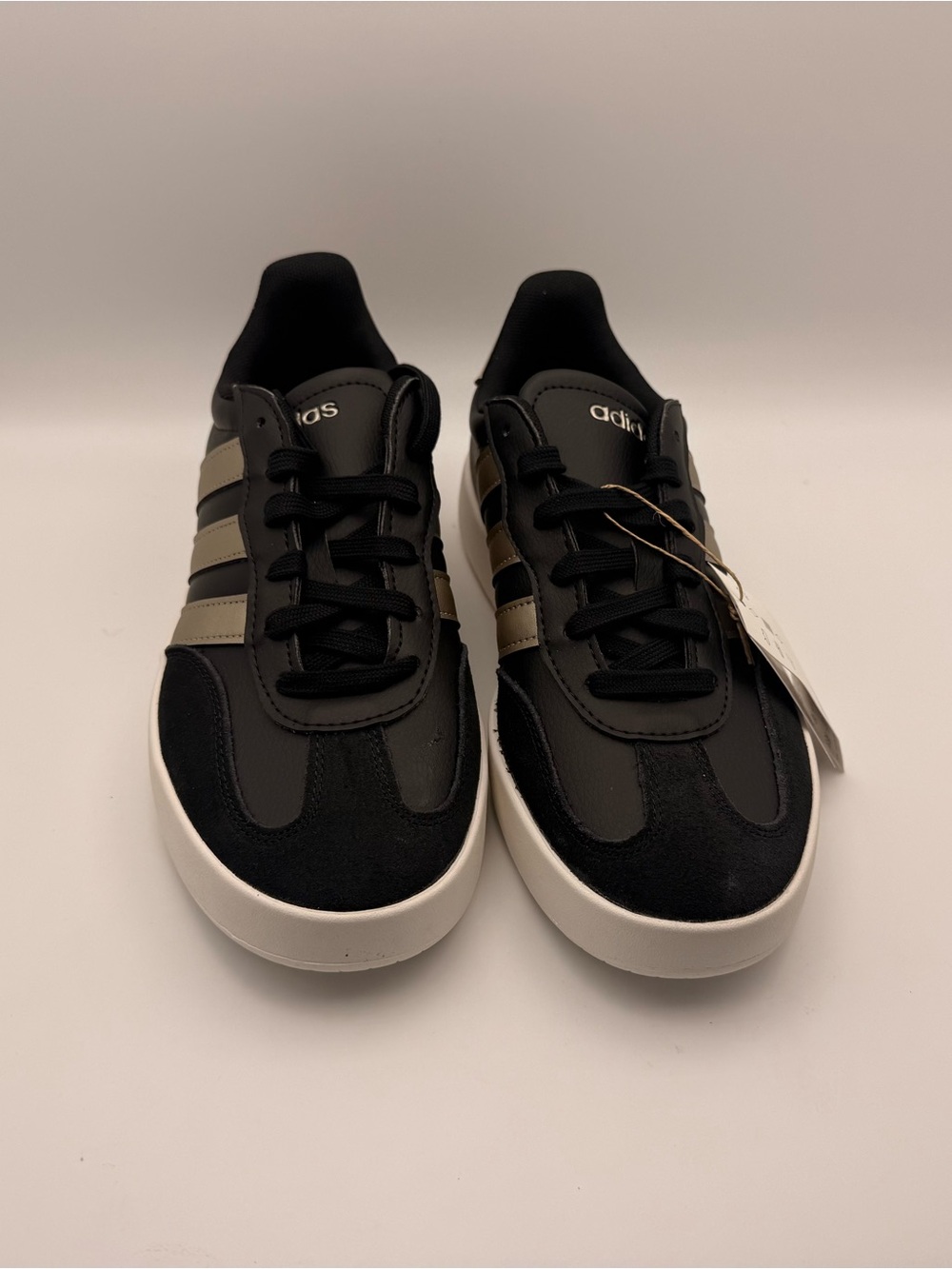 adidas Barreda Black & Gold Casual Sneakers - Picture 3 of 5